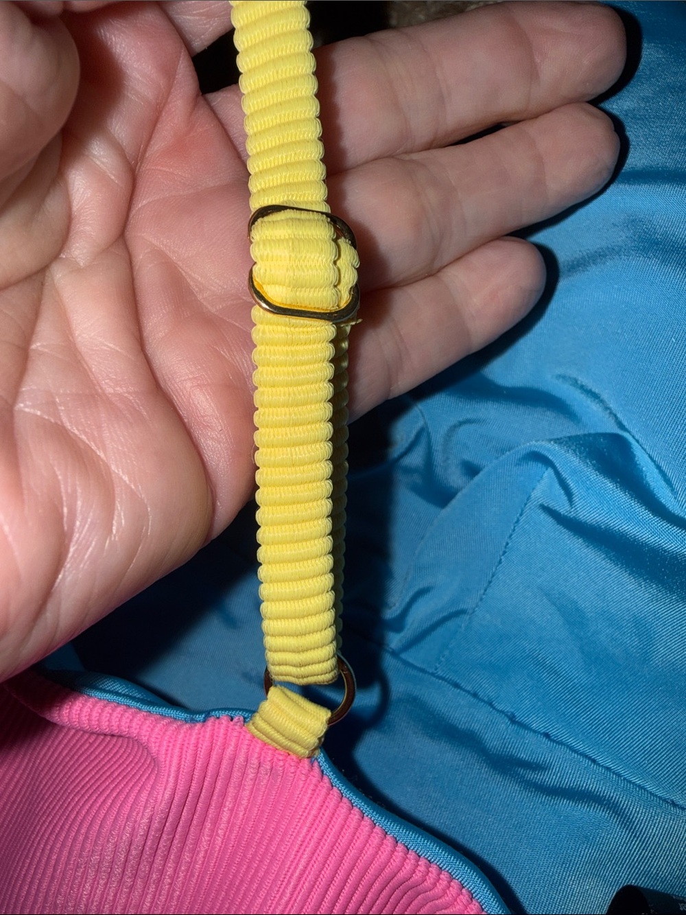 Beach Riot Colorblock One-Piece Swimsuit — Yellow, Pink & Blue - Picture 5 of 7